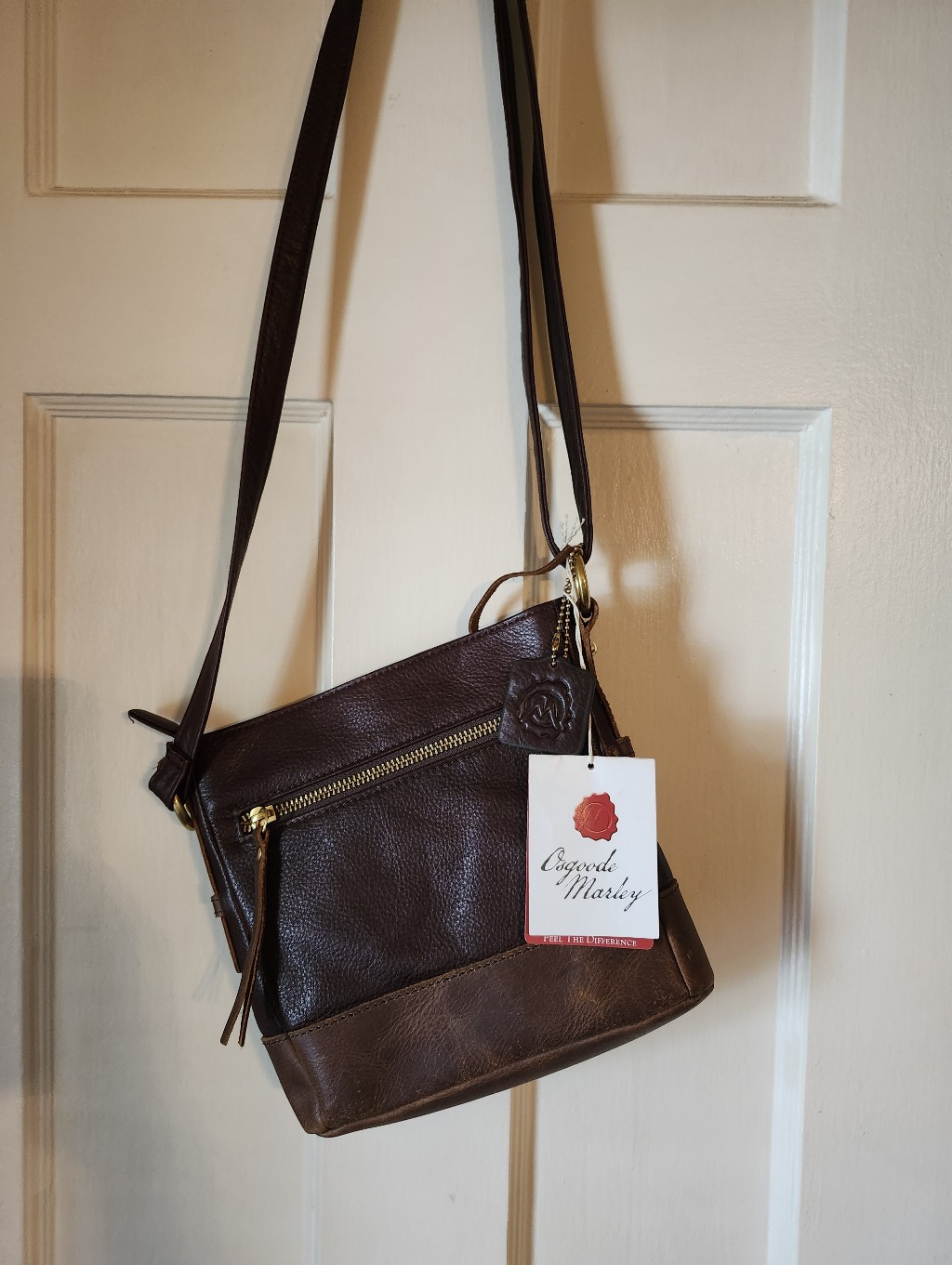 Brown Osgood Marley Leather Crossbody Bag — image 3 of 6